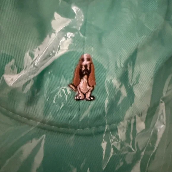 New Hush Puppies Mint Green Baseball Cap with Basset Hound Embroidery - Picture 2 of 3